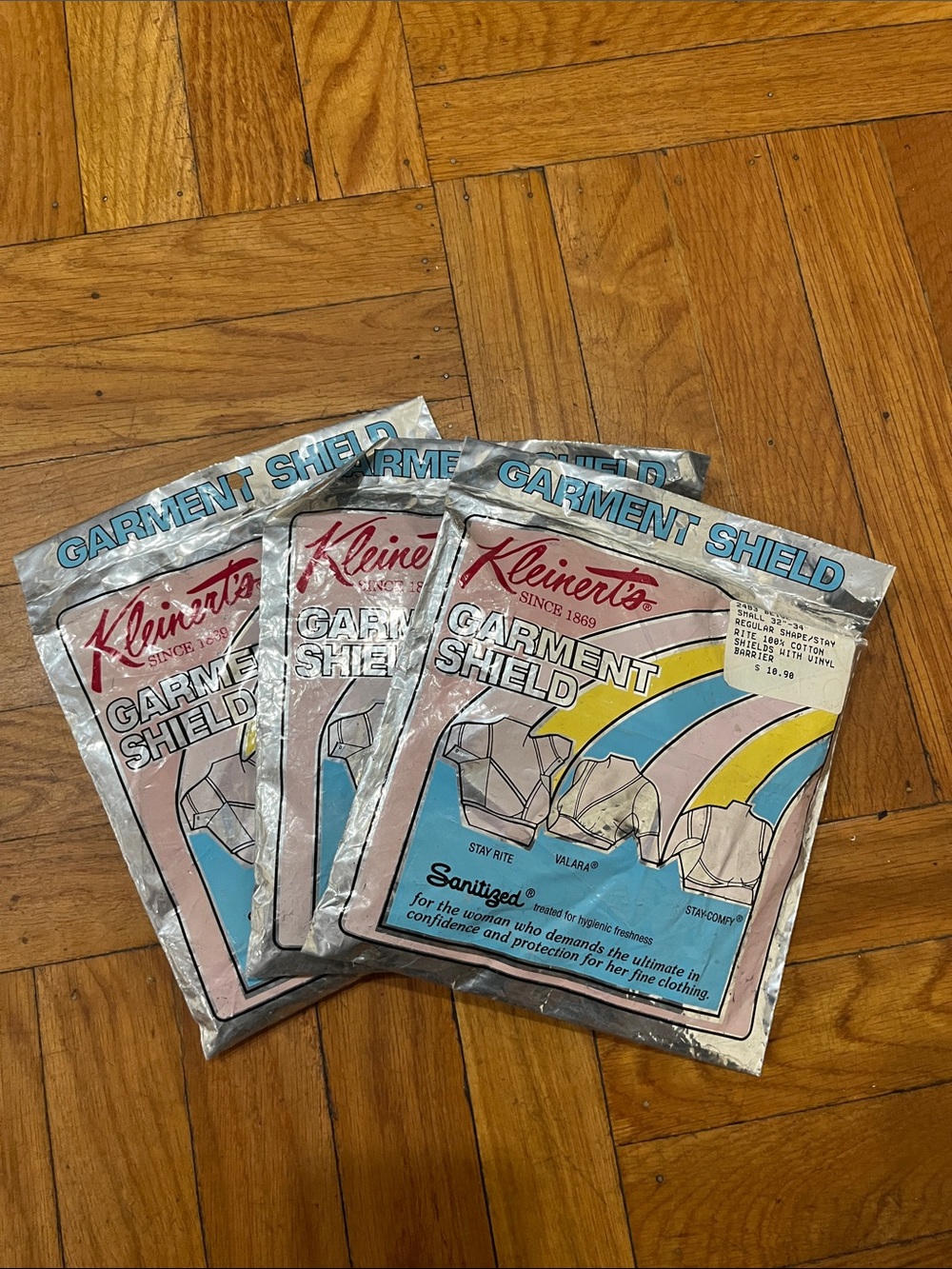 Vintage Garment Shield 3 count 100 percent cotton